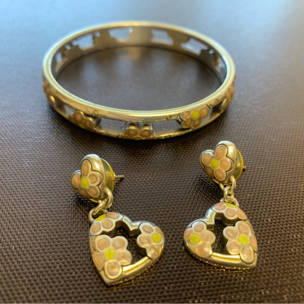 Brighton Retired “FLOWER POWER” Bangle/Earring Set. - Picture 3 of 3